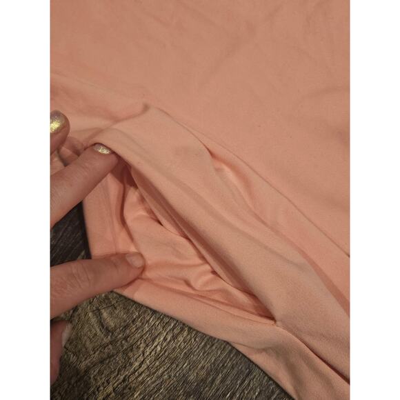 Peachy pink tank maxi dress large Oversized flowy beach boho - Picture 3 of 6